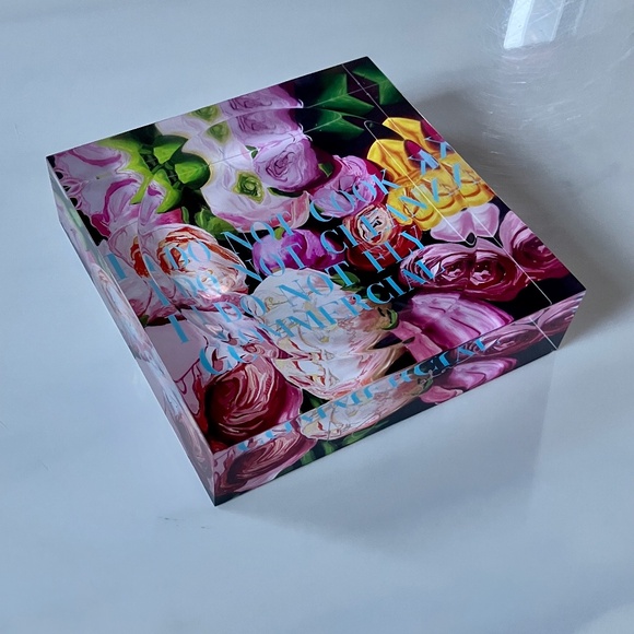 Ashley Longshore Other - New Ashley Longshore Acrylic Trinket Tray "I Do Not Cook, I Do Not Clean" 6" Sq